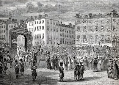 The Entry of George IV into Dublin, 3rd September 1821, Engraved by Pearson by English School